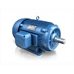 Hyundai HES10-18-215T 10HP 1800 RPM 215T 3-Phase Electric Motor – Front view showcasing the motor's exterior design and label." 